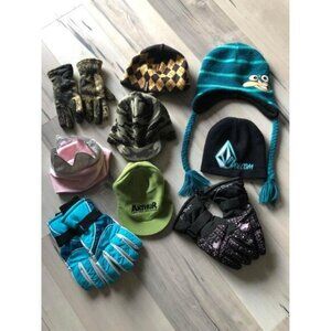 Kids Winter Hats and Gloves Bundle Package